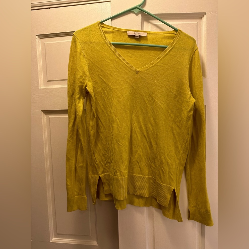 Yellow LOFT sweater